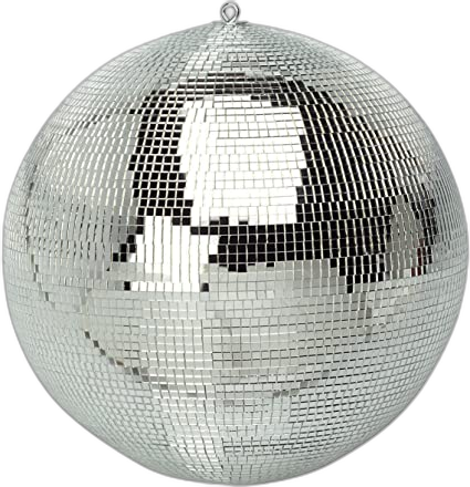 Palla a specchi argento 80 cm a noleggio