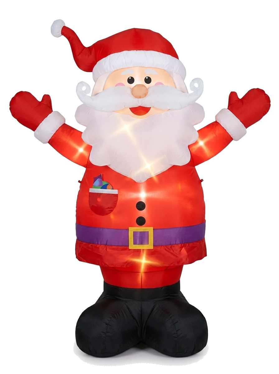 Babbo Natale Gonfiabile Luminoso H. 300 cm a noleggio