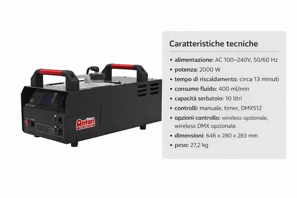 Generatore di Fumo a noleggio