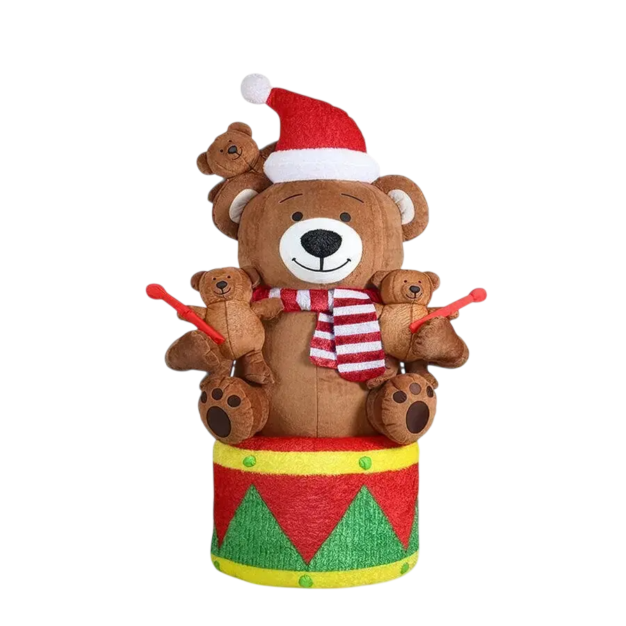 Orso Gonfiabile Sciarpa LED H. 280 cm a noleggio